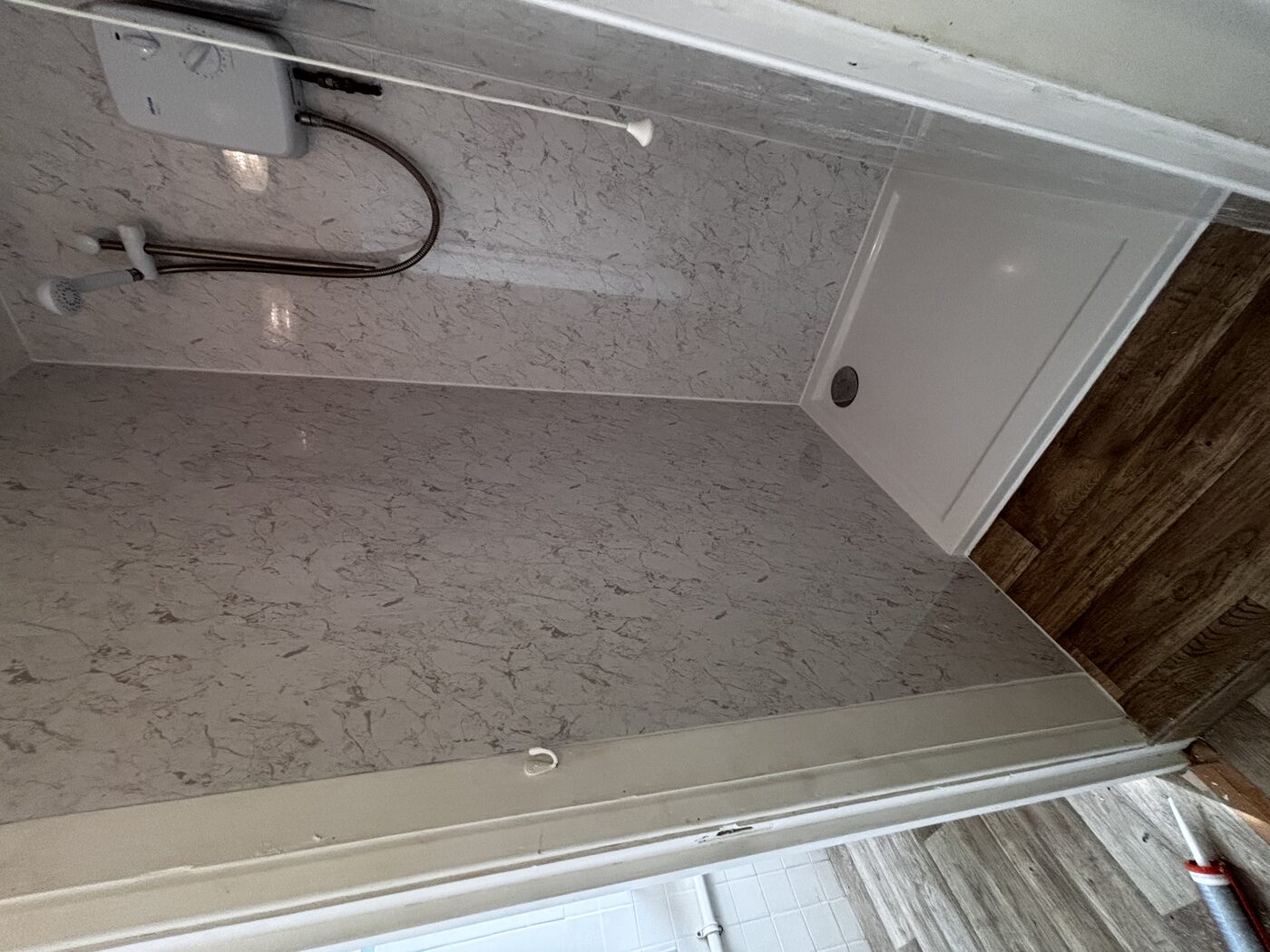 Complete transformation from the original — customer was showering the same evening