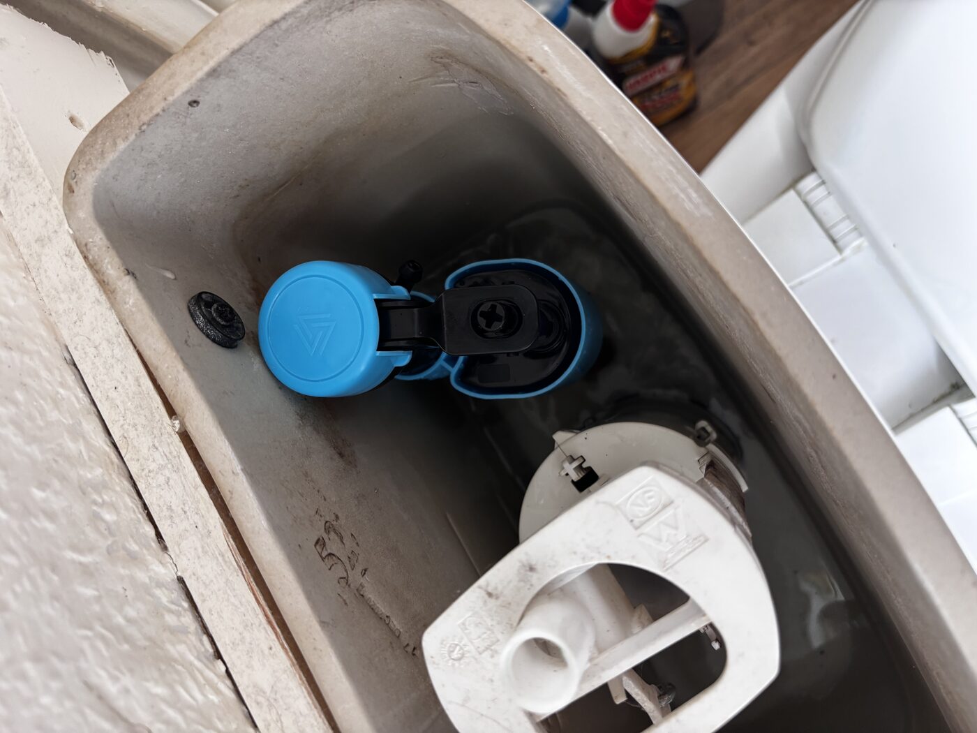 New fill valve fitted — cistern refilling and flushing properly